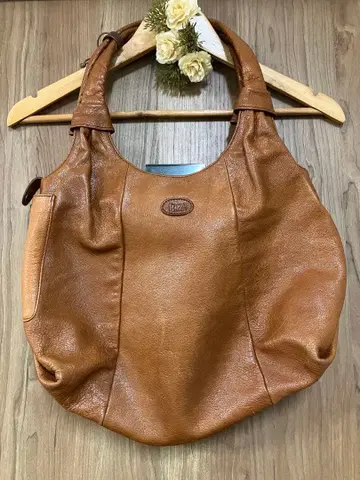 IBIZA 가죽 브라운 가죽 숄더백