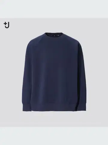 UNIQLO 플러스J 드라이 스웨트 셔츠 L 21SS 네이비