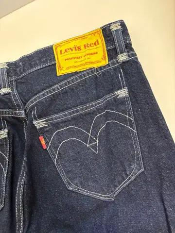 Levi's Red 루즈 스트레이트 청바지 25사이즈
