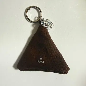 미사용 새상품 plage PP 참 파우치(브라운)