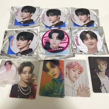 treasure 지훈 트레이딩 카드 캔 배지