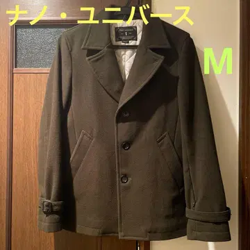 나노 유니버스 울 캐시미어 P 코트 다크 브라운 M 사이즈