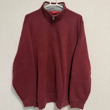 IZOD 버건디 하프 지퍼 트레이닝복 XL1