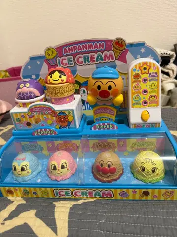 새상품급 호빵맨 아이스 가게 완구 작동 확인 완료 배터리 포함