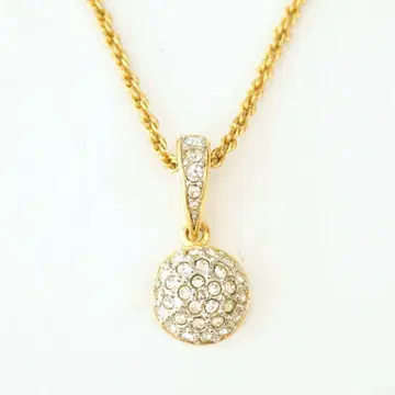 스와로브스키 서클 파베 목걸이