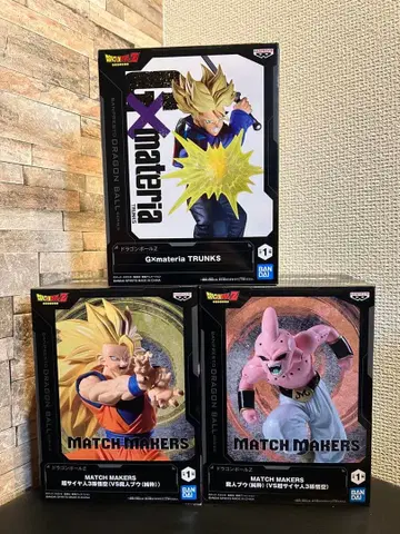 드래곤볼 초사이어인 3 손오공 마인 부우 트렁크 피규어 3체 세트