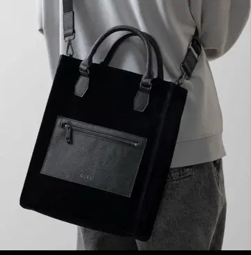 CLEL 2way 스퀘어 토트백 블랙