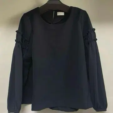 SONO 소노 개더 슬리브 블라우스 긴팔 블랙 블랙 플레어 일본제