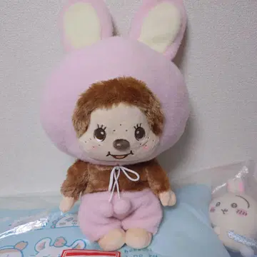 Monchhichi 봉제 인형 토끼 귀 포함