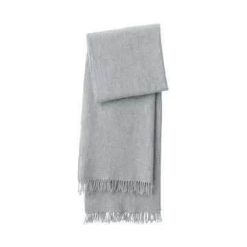 무인양품 후쿠라 울 대형 스톨 (얇은 소재) 라이트 그레이 새상품