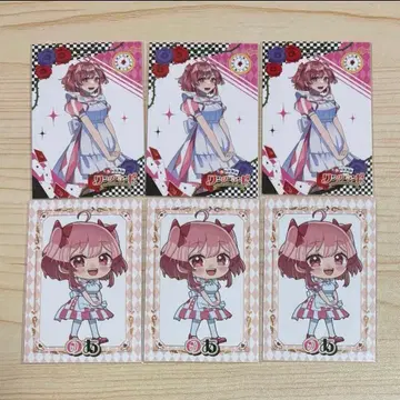 컬러풀 피치 노아 원더랜드 트레이딩 카드 데포 등신 6장