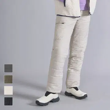 [ 미사용 새상품 ] 워크맨 고발수 퀼트웜 팬츠 L 라이트 베이지