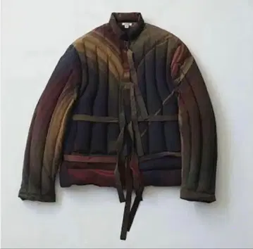 MASU 마블 프린트 다운 재킷