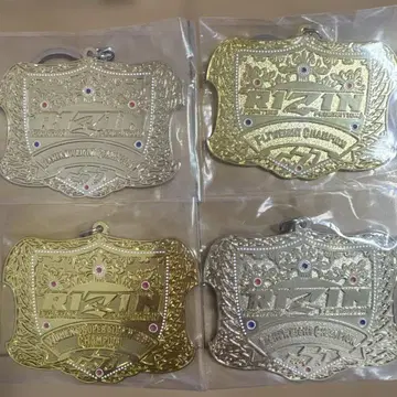 RIZIN 1번 복권 챔피언 벨트 메탈 참 세트