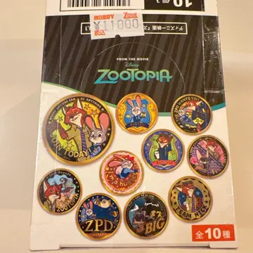 새상품 금 배지 주토피아 10종류 컴플리트 세트