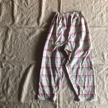 코튼 플란넬 체크 몸빼