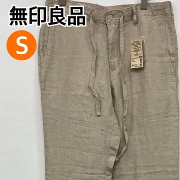 [ 새상품 ] 무인양품 팬츠 슬랙스 캐주얼 베이지 S [ CB560 ]