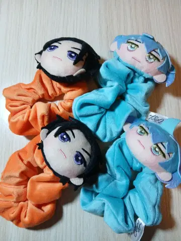 카리스마 미니 컬렉션! 봉제 인형 포함 스크런치 4개 세트