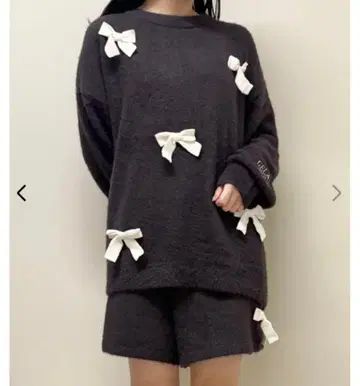 젤라또피케 니트 리본 풀오버 & 숏팬츠 세트 미사용 새상품