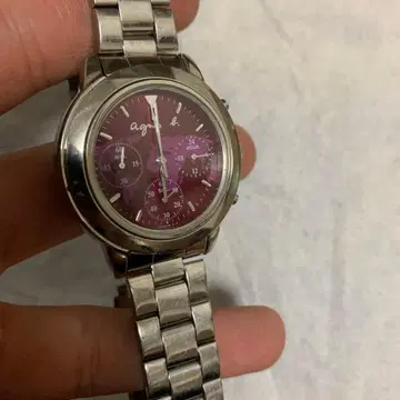 again h 와인 레드 손목시계 쿼츠