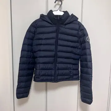 Abercrombie & Fitch 후드 부착 다운 자켓 S 네이비