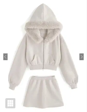 GRL 후드 부착 맨투맨 셋업