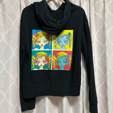 이웃집 이야기 쥬에티 후드티 블랙 야자와 아이