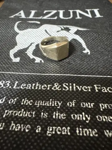 ALZUNI 스퀘어 반지 SV950