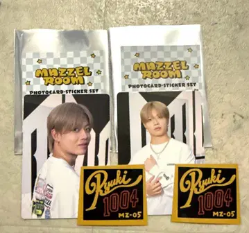 MAZZEL 마제베야 포토 카드 스티커 세트 류키