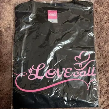 코우라 유이 #LOVEcall 티셔츠 XL 블랙