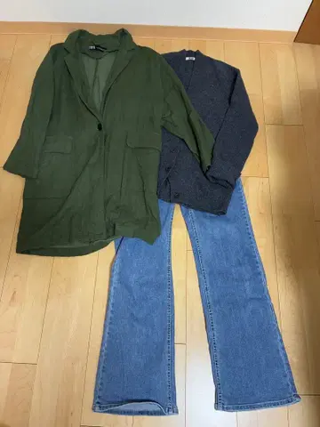 ZARA 자켓 가디건 데님 코디네이트 세트 판매