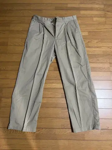 DOCKERS 플리츠 치노 팬츠 100% 코튼