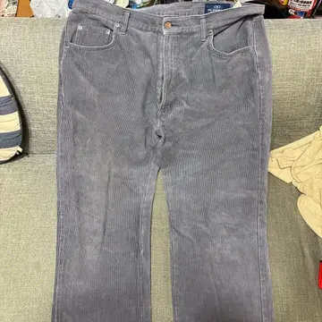 그레이 코듀로이 스트레이트 팬츠