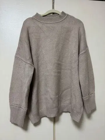 moussy 마우지 니트 스웨터 베이지