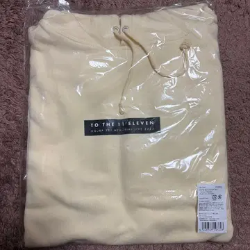 오구라 유이 TO THE 11 ELEVEN 후드티 크림색