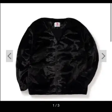 택 포함 새상품 SON OF THE CHEESE FUR 가디건 블랙