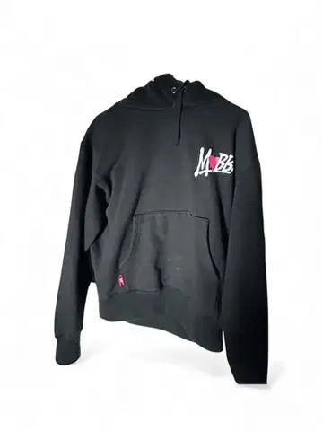 MOBB 로고 프린트 블랙 후드티 가격 인하 협상
