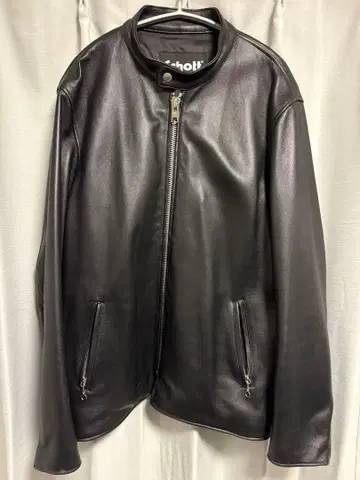 Schott 블랙 양가죽 가죽 자켓 XXL