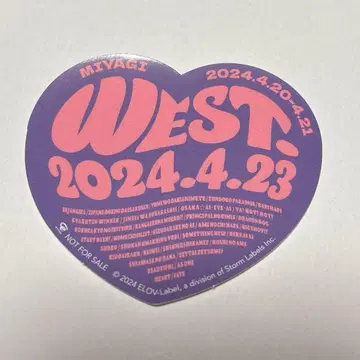 WEST. AWARD 스티커 미야기