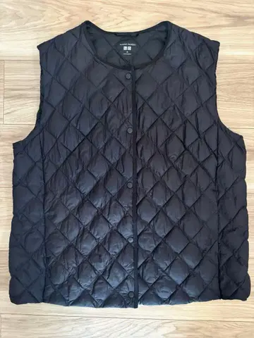 UNIQLO 퍼프 테크 퀼팅 베스트 웜 패디드 블랙 XL