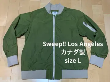 Sweep!! Los Angeles 스우이프 플라이트 자켓 L 그린