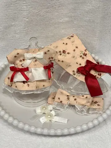 봉제인형 의류 (10~11cm) *장미*