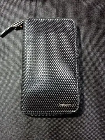 패트릭 콕스 블랙 메쉬 디자인 접이식 지갑