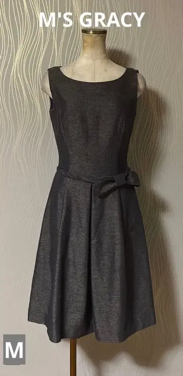 엠즈 그레이시 리본 원피스 마 혼방