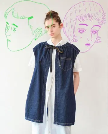 soduk 데님 자켓 인디고