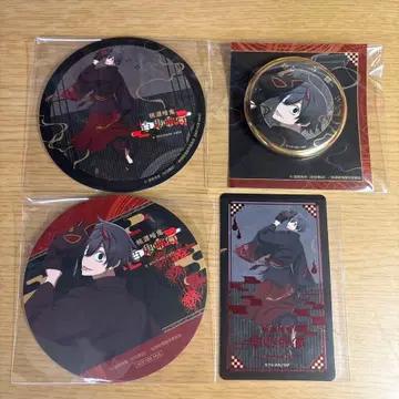 요도가와 마스미 캔뱃지 카드 코스터 복숭아 도겐안귀 애니메이트 카페