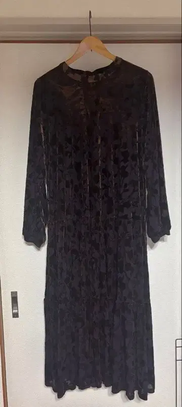 여성용 롱 원피스 브라운