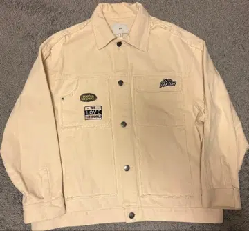 H&M 크림색 자켓 US L