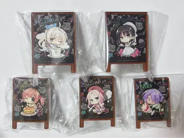 라라잼 콜라보 카페 간판풍 아크릴 클립 찻집 스텔라와 사신의 나비 세트