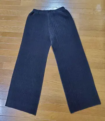 스페치오 블랙 플리츠 팬츠 40